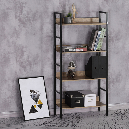 Regál, mdf, hnědá, GD-314 OAK