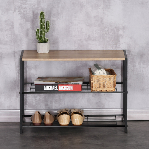 Botník, mdf, hnědá, GD-413 OAK