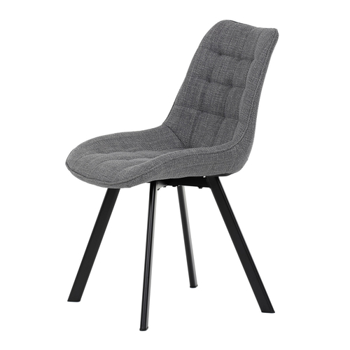 Jídelní židle, šedá, látka, HC-465 GREY2