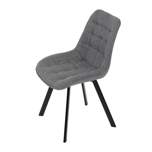 Jídelní židle, šedá, látka, HC-465 GREY2