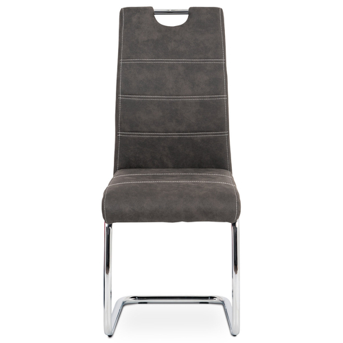 Jídelní židle, šedá, látka, HC-483 GREY3
