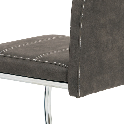 Jídelní židle, šedá, látka, HC-483 GREY3