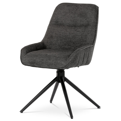 Jídelní židle, šedá, látka, HC-535 GREY2