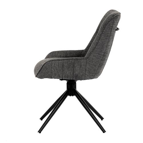 Jídelní židle, šedá, látka, HC-535 GREY2