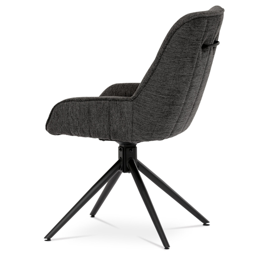 Jídelní židle, šedá, látka, HC-535 GREY2