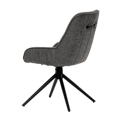 Jídelní židle, šedá, látka, HC-535 GREY2