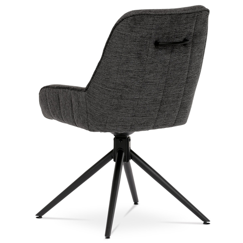 Jídelní židle, šedá, látka, HC-535 GREY2