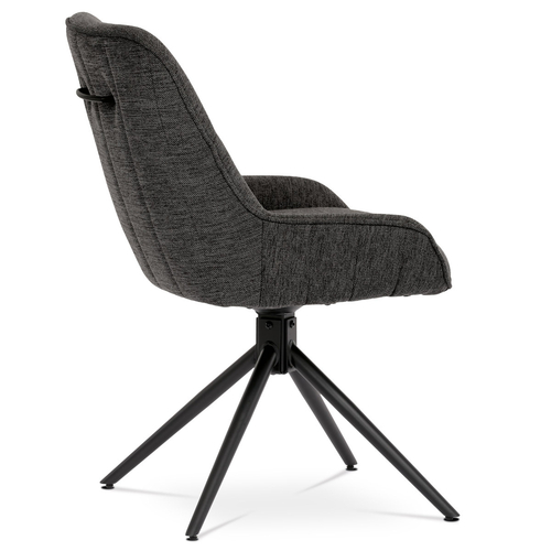 Jídelní židle, šedá, látka, HC-535 GREY2