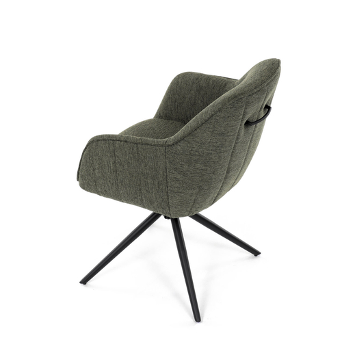 Jídelní židle, zelená, látka, HC-536 GRN2