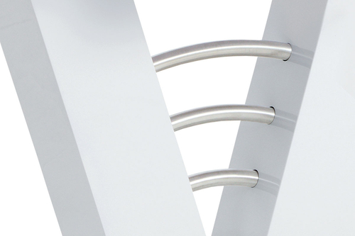 Jídelní stůl rozkládací 120-160x80 cm, mdf, bílá, HT-510 WT