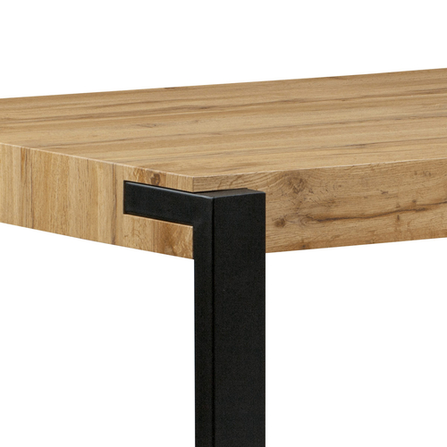 Jídelní stůl 140x88cm, mdf, divoký dub, HT-725 OAK