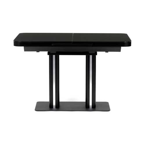 Jídelní stůl rozkládací 120-160x80 cm, mdf, černá, HT-D1926 BK