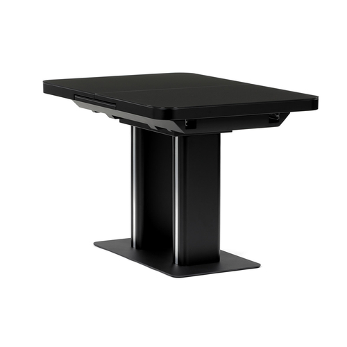 Jídelní stůl rozkládací 120-160x80 cm, mdf, černá, HT-D1926 BK