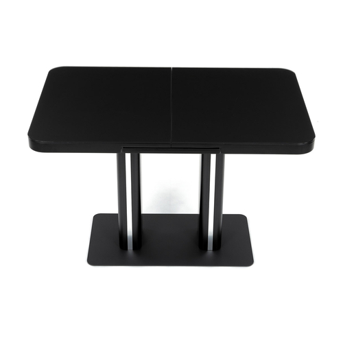 Jídelní stůl rozkládací 120-160x80 cm, mdf, černá, HT-D1926 BK