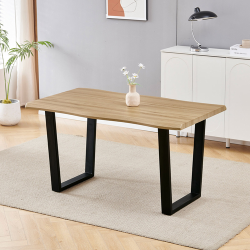 Jídelní stůl 140x80cm, mdf, divoký dub, HT-F4214 OAK
