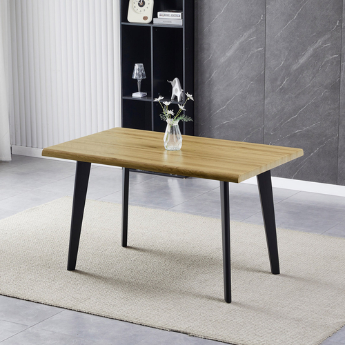 Jídelní stůl 130x80cm, mdf, divoký dub, HT-F4413 OAK