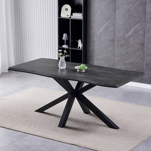 Jídelní stůl 180x90cm, mdf, šedý dub, HT-F4618 GREY