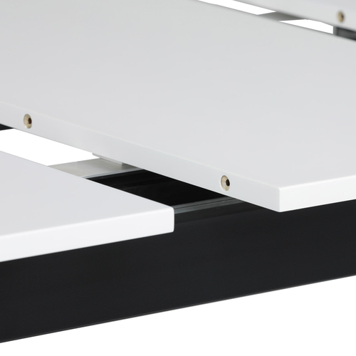 Jídelní stůl rozkládací 140-180x85 cm, mdf HT-W1630 WT