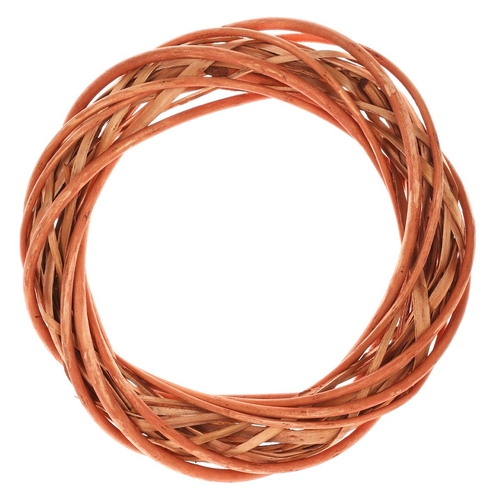 Věnec proutěný - pr. 25 cm, medová barva