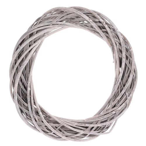 Věnec proutěný - pr. 35 cm, šedá barva