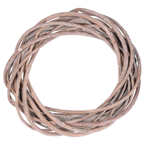 Věnec proutěný - pr. 20 cm, šedá barva