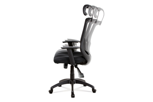 Kancelářská židle, synchronní mechanismus, černá síťovina, KA-A186 BK