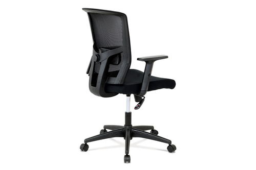 Kancelářská židle, houpací mechanismus, černá síťovina, KA-B1012 BK