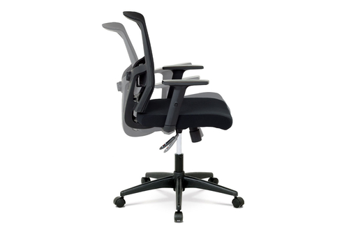 Kancelářská židle, houpací mechanismus, černá síťovina, KA-B1012 BK