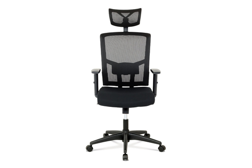 Kancelářská židle, houpací mechanismus, černá síťovina, KA-B1012 BK