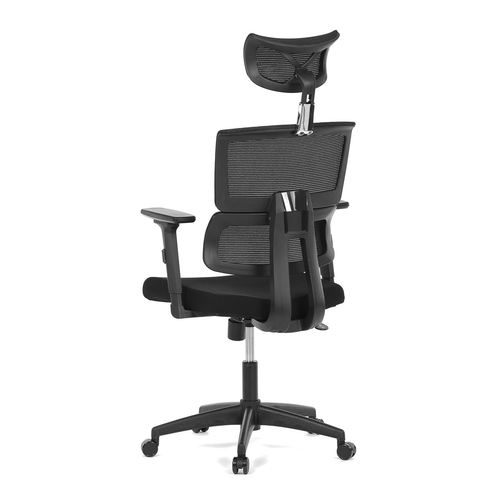 Kancelářská židle, houpací mechanismus, černá síťovina, KA-B1025 BK