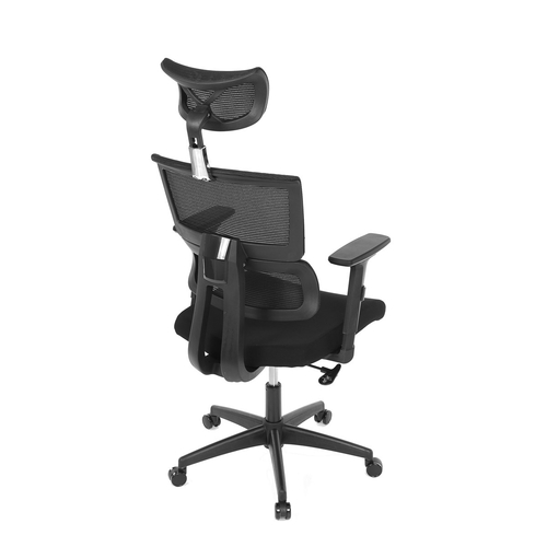 Kancelářská židle, houpací mechanismus, černá síťovina, KA-B1025 BK