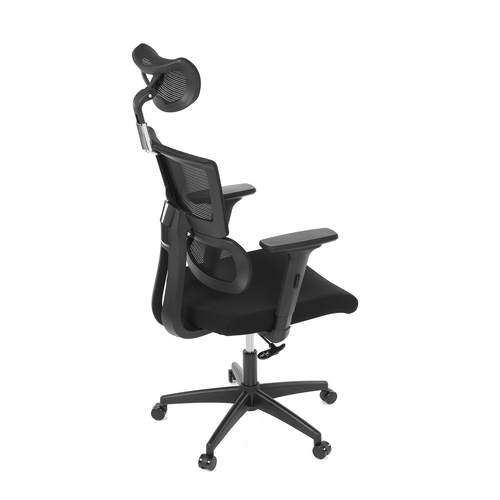 Kancelářská židle, houpací mechanismus, černá síťovina, KA-B1025 BK