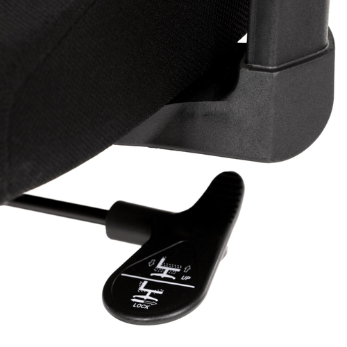 Kancelářská židle, houpací mechanismus, černá síťovina, KA-B1025 BK