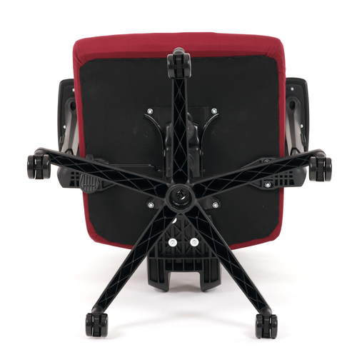 Kancelářská židle, houpací mechanismus, červená síťovina, KA-B1025 BOR