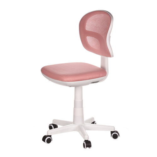 Dětská židle, výškově nastavitelná, růžová síťovina, KA-C801 PINK