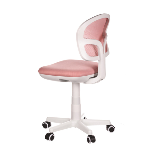 Dětská židle, výškově nastavitelná, růžová síťovina, KA-C801 PINK
