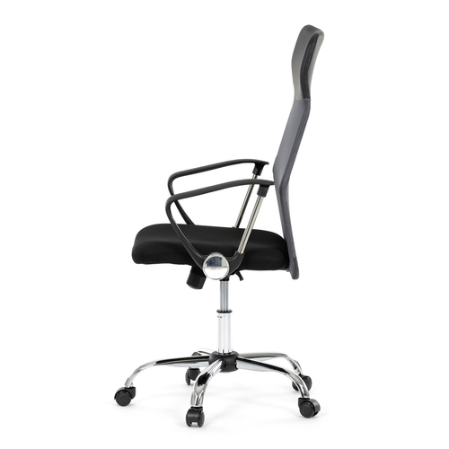 Kancelářská židle, houpací mechanismus, šedá síťovina, KA-E305 GREY