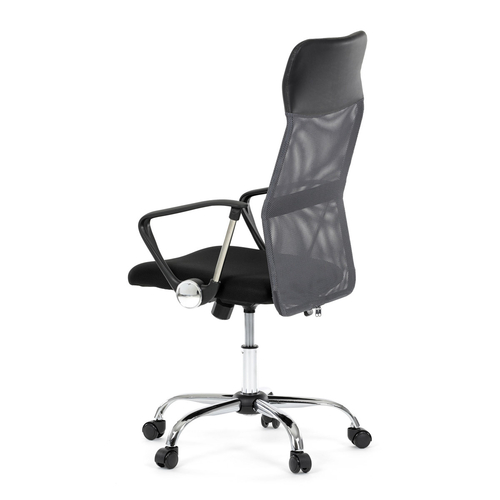 Kancelářská židle, houpací mechanismus, šedá síťovina, KA-E305 GREY