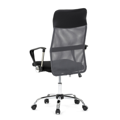 Kancelářská židle, houpací mechanismus, šedá síťovina, KA-E305 GREY
