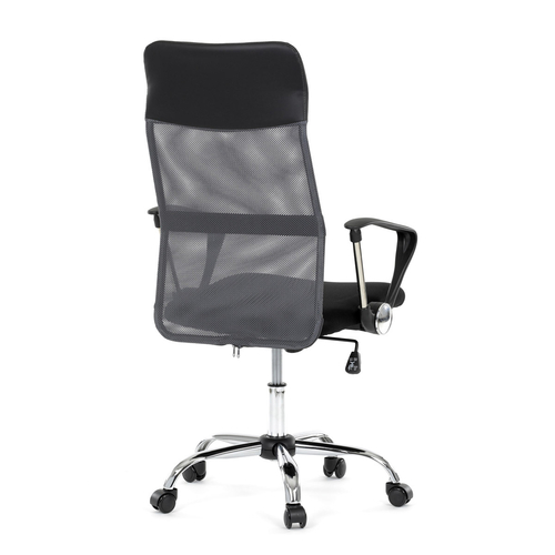 Kancelářská židle, houpací mechanismus, šedá síťovina, KA-E305 GREY