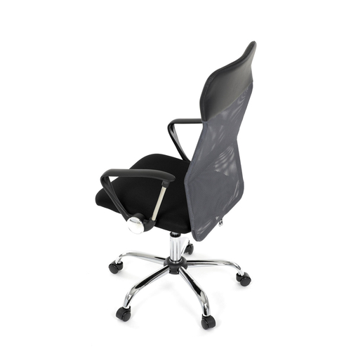 Kancelářská židle, houpací mechanismus, šedá síťovina, KA-E305 GREY