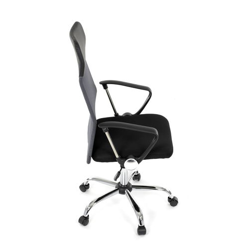 Kancelářská židle, houpací mechanismus, šedá síťovina, KA-E305 GREY