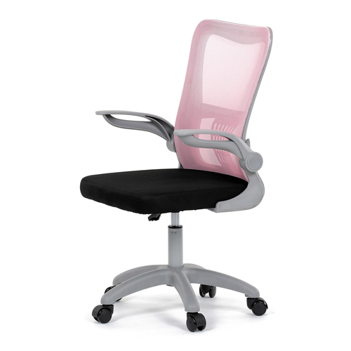 Dětská židle, výškově nastavitelná, růžová síťovina, KA-K2008 PINK