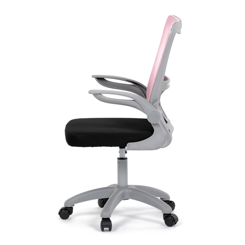 Dětská židle, výškově nastavitelná, růžová síťovina, KA-K2008 PINK