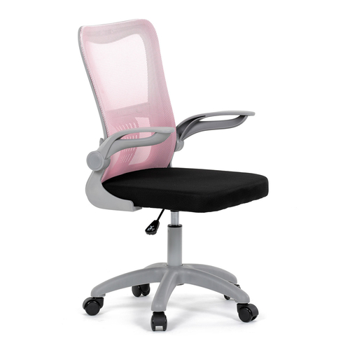 Dětská židle, výškově nastavitelná, růžová síťovina, KA-K2008 PINK