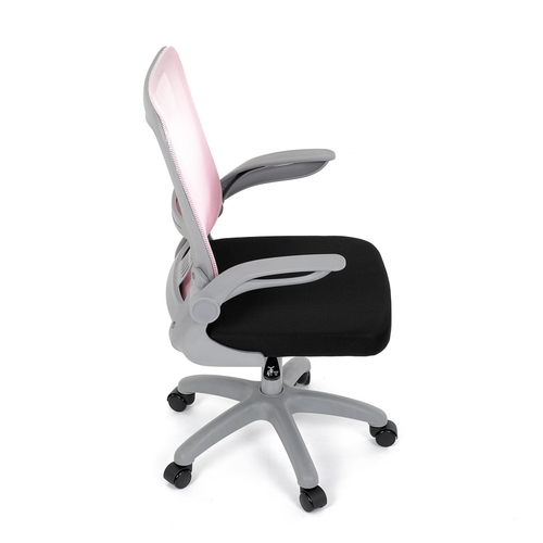 Dětská židle, výškově nastavitelná, růžová síťovina, KA-K2008 PINK