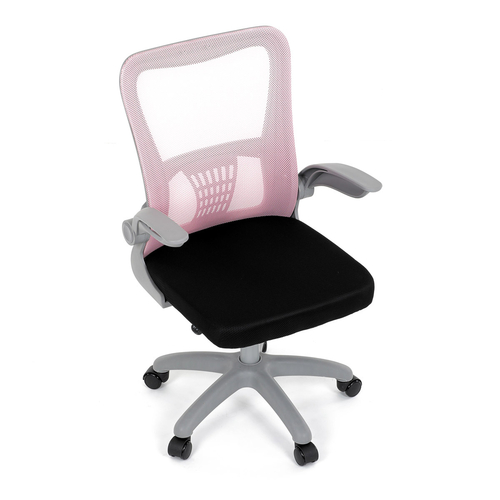 Dětská židle, výškově nastavitelná, růžová síťovina, KA-K2008 PINK