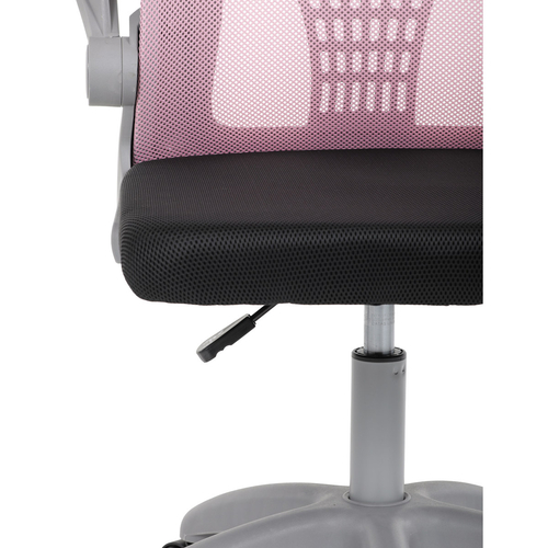 Dětská židle, výškově nastavitelná, růžová síťovina, KA-K2008 PINK