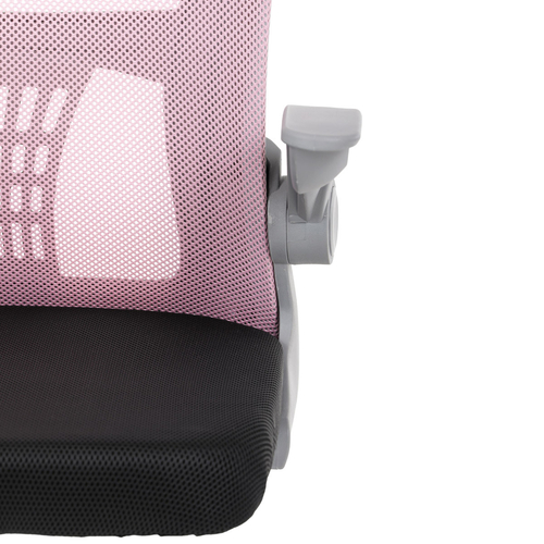Dětská židle, výškově nastavitelná, růžová síťovina, KA-K2008 PINK