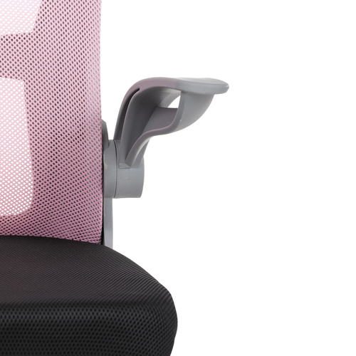 Dětská židle, výškově nastavitelná, růžová síťovina, KA-K2008 PINK